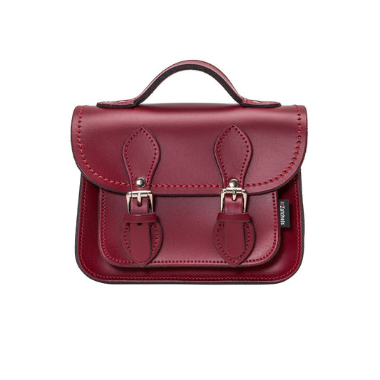 Handmade Leather Micro Satchel - Oxblood-0