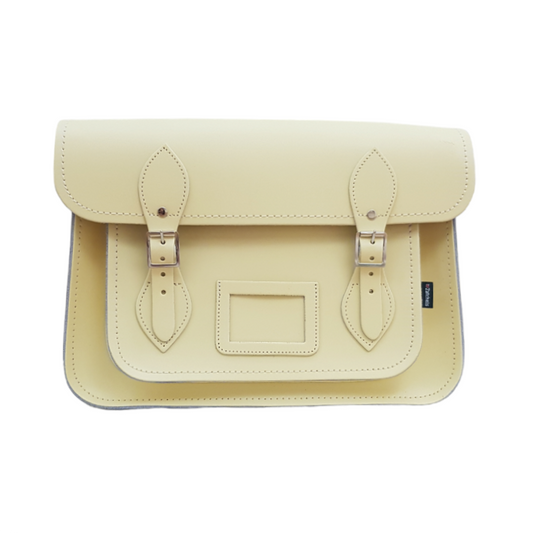 Handmade Leather Satchel - Primrose - Yellow-0