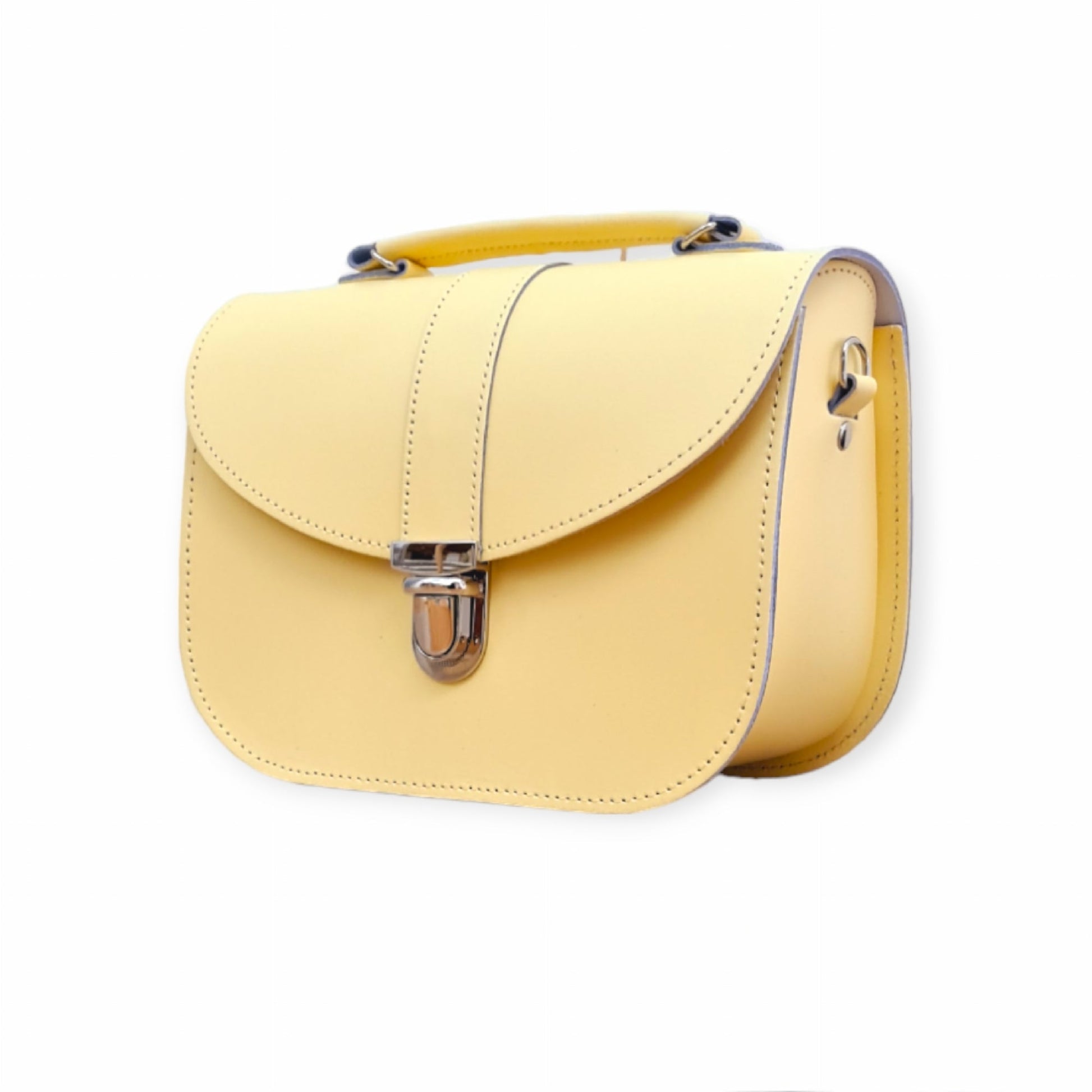 Olympia Handmade Leather Bag - Primrose - Yellow-1