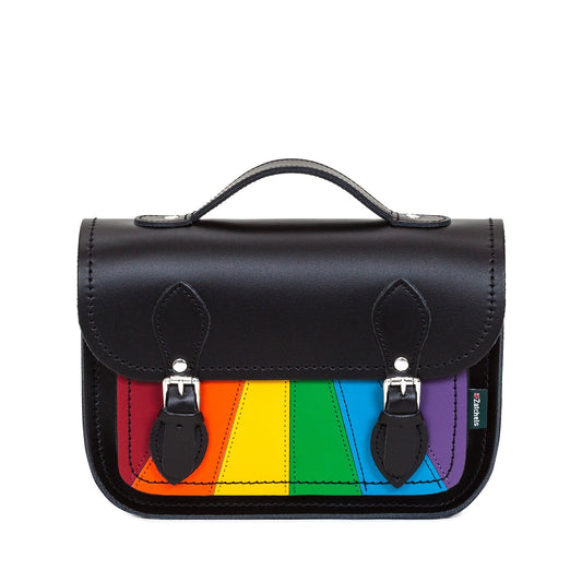 Leather Midi Satchel - Pride-0