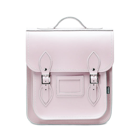 Handmade Leather City Backpack - Rose Quartz-0