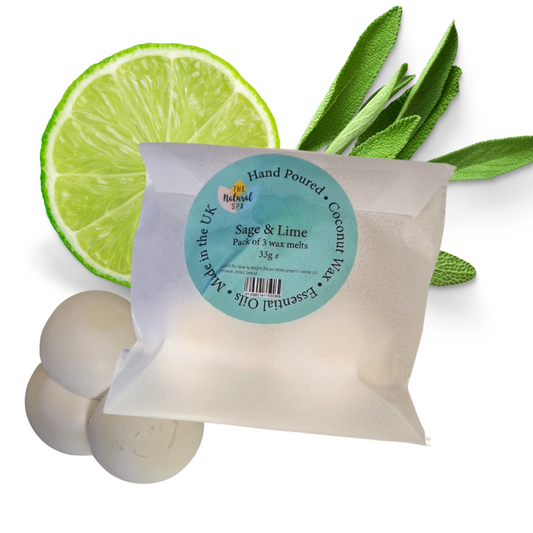 Sage & Lime Coconut Wax melts - Pack of 3-0