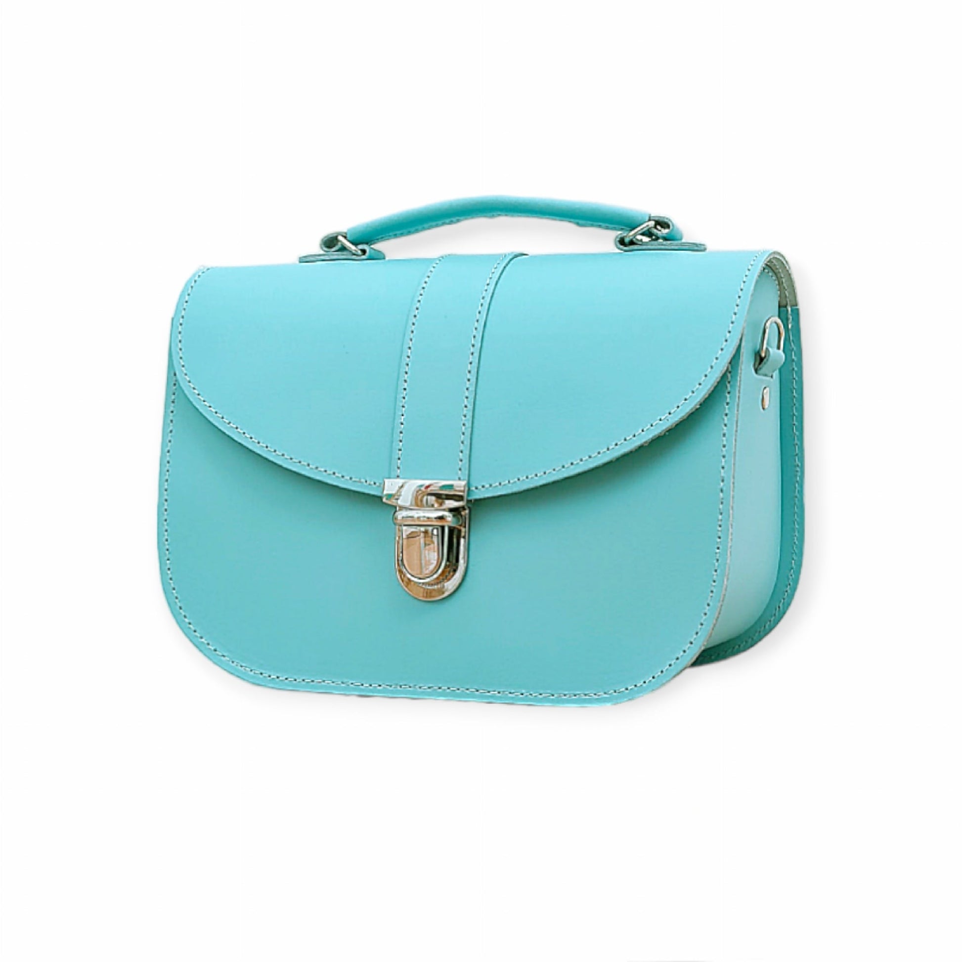 Olympia Handmade Leather Bag - Limpet - Shell Blue-1