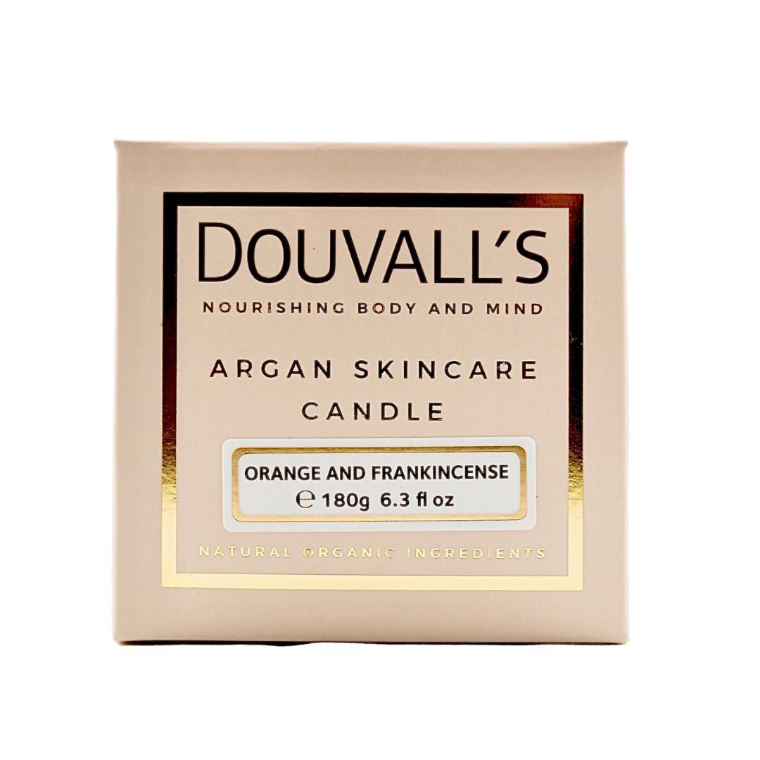 Organic Argan Skincare Candle, Orange & Frankincense 180g | Intensely Nourishing Body Treatment-5