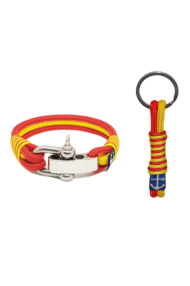 Manchester United Nautical Bracelet and Keychain-0