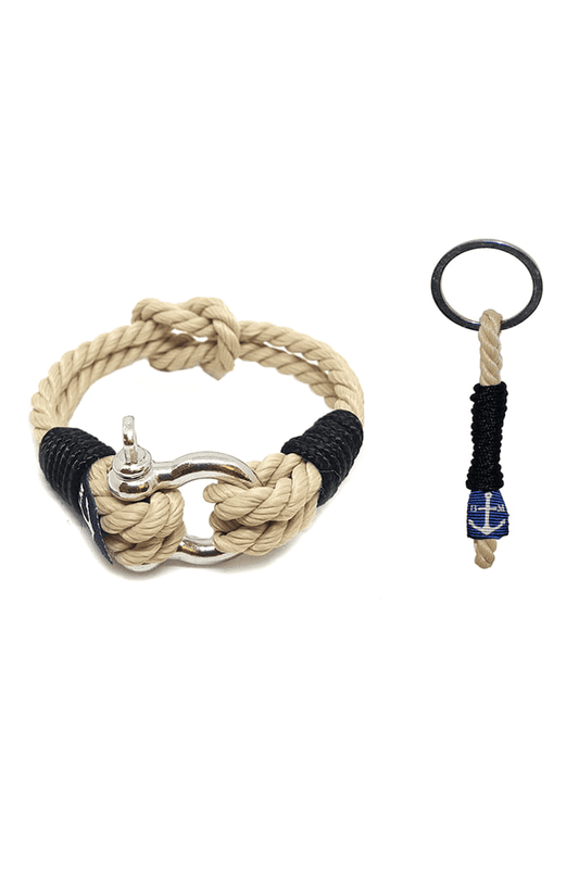 Classic Rope Nautical Bracelet & Keychain-0