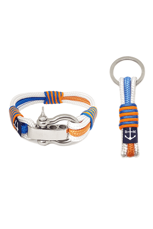 Jolly Roger Nautical Bracelet and Keychain-0
