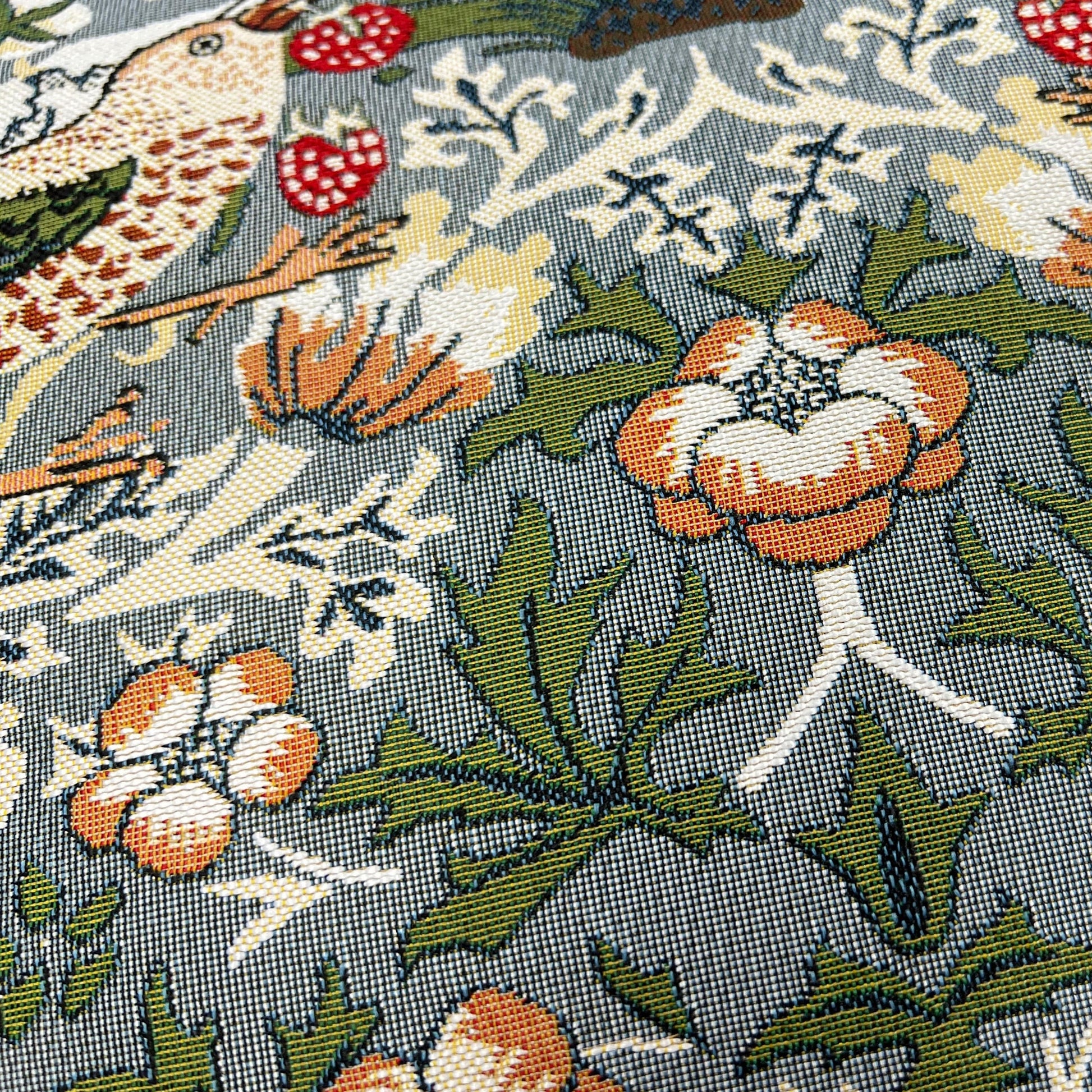 William Morris Strawberry Thief Grey - Panelled Cushion Cover 45cm*45cm-3