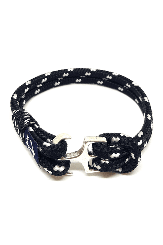 Sailors Black and White Nautical Bracelet-0