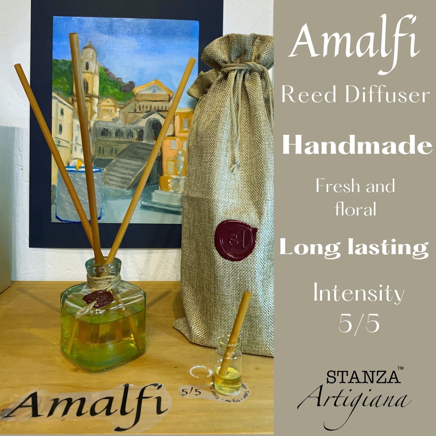 Italian holidays -Italian reed diffuser -Freesia and Pear - Amalfi-0