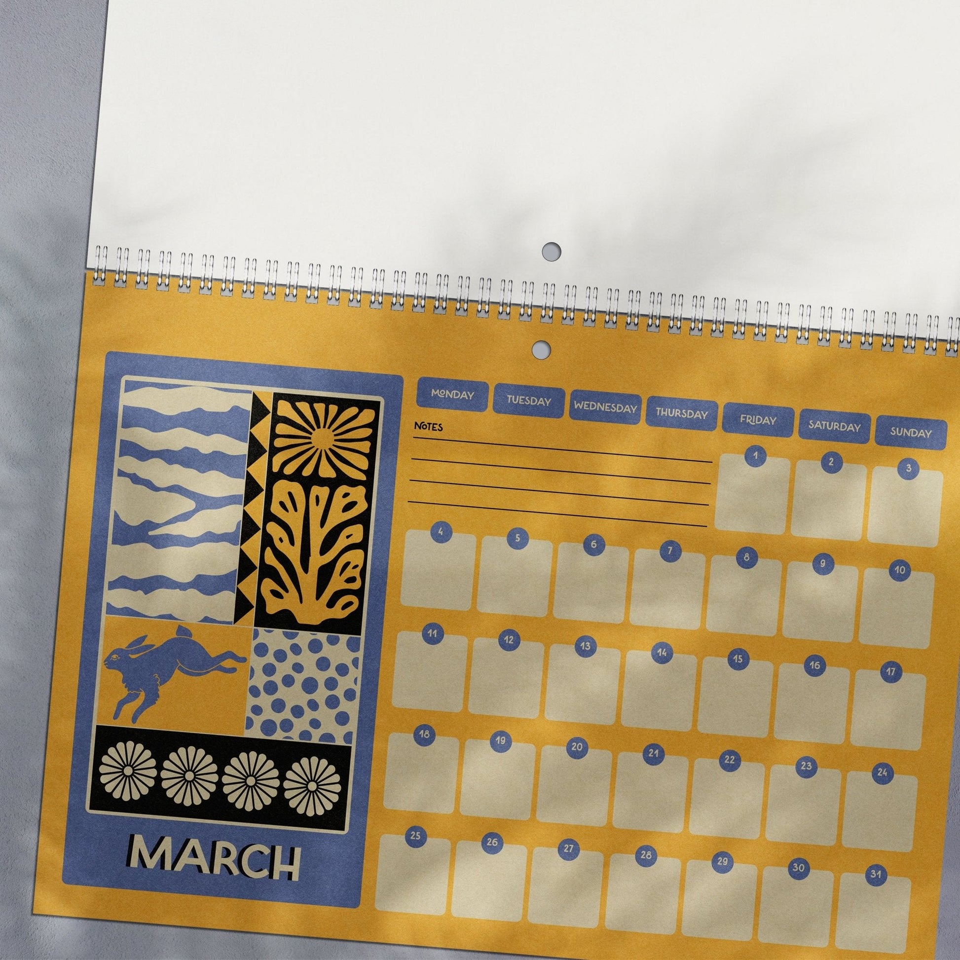 2024 Wire Bound Calendar | Matisse Inspired | A4 Landscape-3