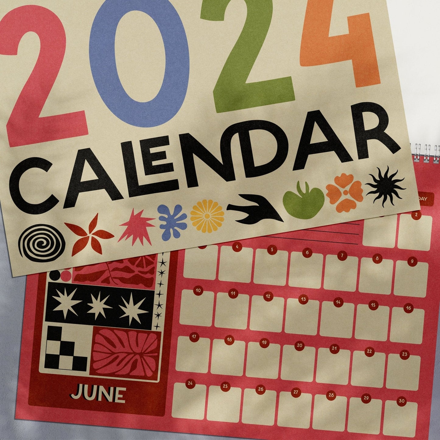 2024 Wire Bound Calendar | Matisse Inspired | A4 Landscape-6