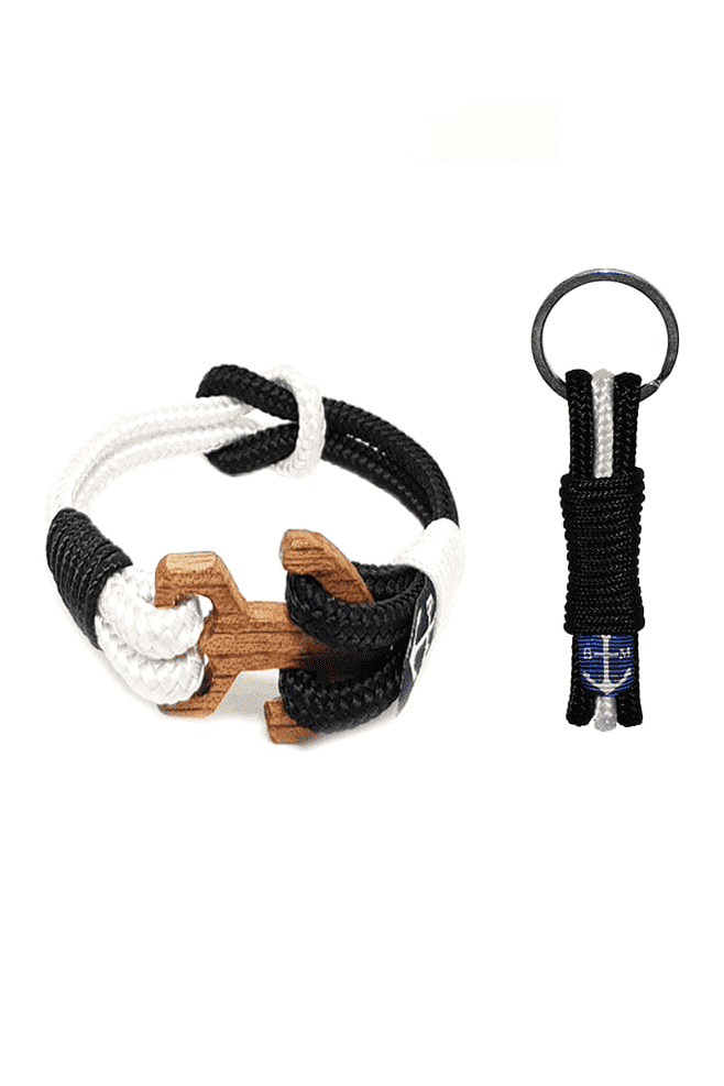Idlewild Wood Nautical Bracelet & Keychain-0