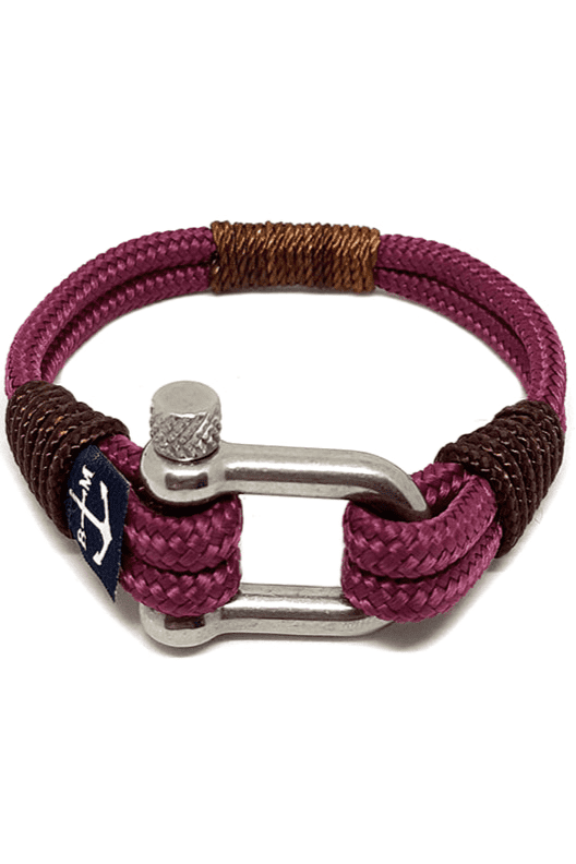 Yachting Brown and Burgundy Nautical Bracelet-0