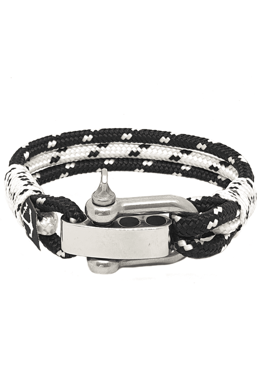 Adjustable Shackle Pollock Nautical Bracelet-0