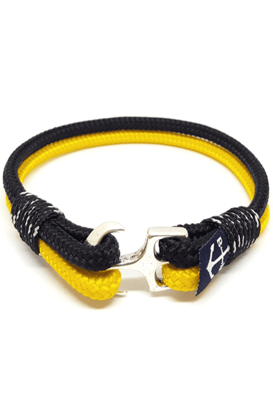 Yachting Yellow and Black Nautical Bracelet-0