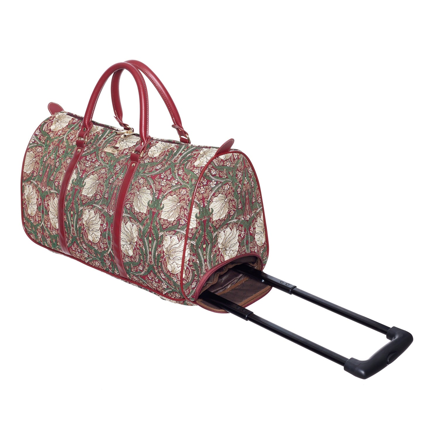 William Morris Pimpernel and Thyme Red - Pull Holdall-0