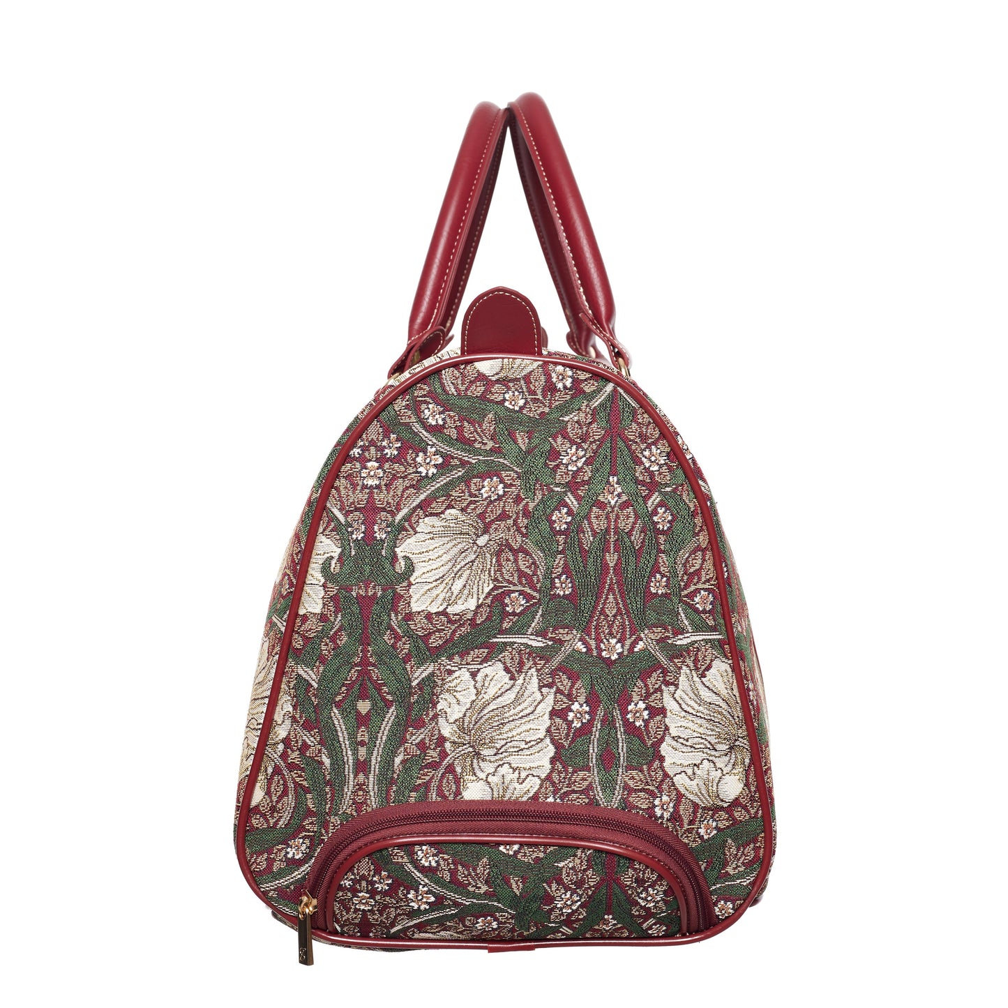 William Morris Pimpernel and Thyme Red - Pull Holdall-3