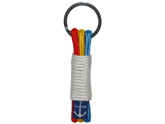 Belgium Flag Handmade Thread Keychain-0