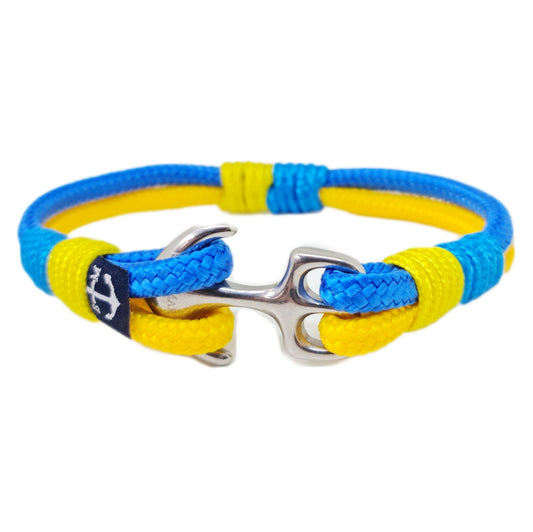 Ukrainian Flag Nautical Bracelet-0