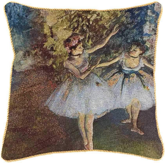 E.Degas Two Dancers on a Stage - Cushion Cover Art 45cm*45cm-0