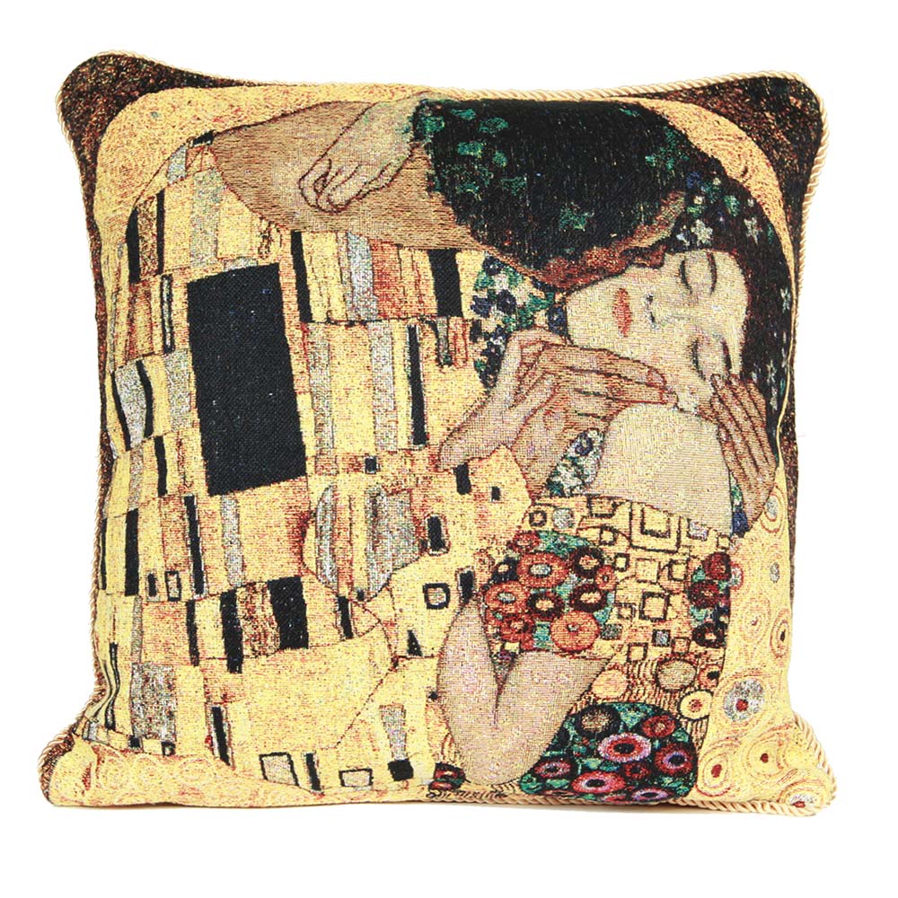 Gustav Klimt Gold Kiss - Cushion Cover Art 45cm*45cm-0