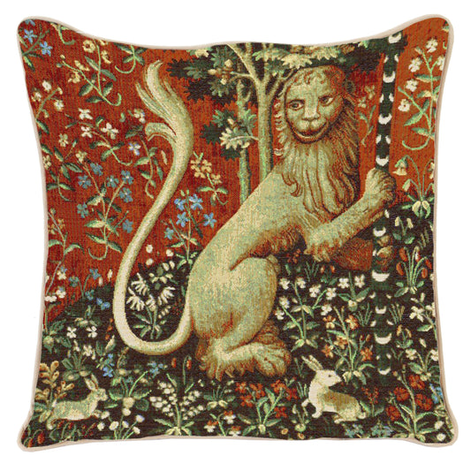 Lady and Unicorn Lion - Cushion Cover Art 45cm*45cm-0