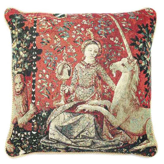 Lady and Unicorn Sense of Sight - Cushion Cover Art 45cm*45cm-0