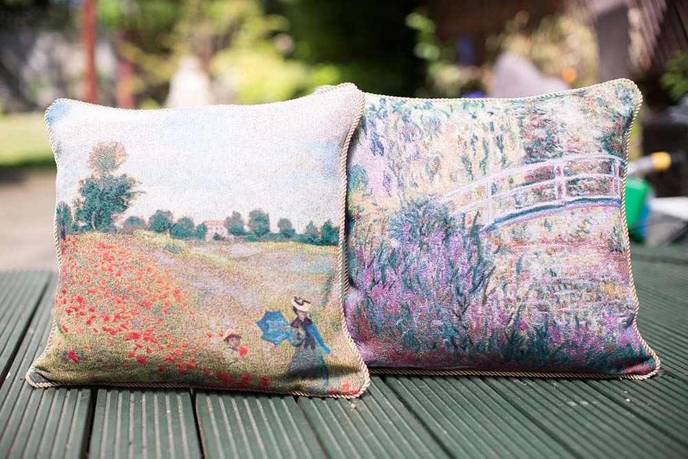 Monet Japanese Bridge - Cushion Cover Art 45cm*45cm-2