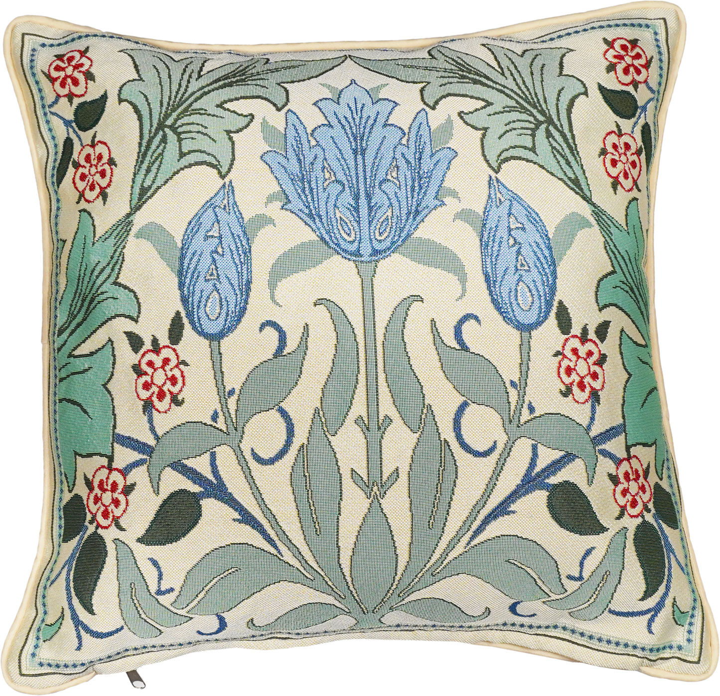 Blue Tulip - Panelled Cushion Cover 45cm*45cm-0