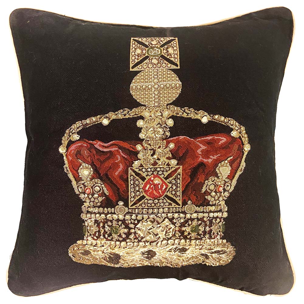 Crown Black - Cushion Cover 45cm*45cm-0