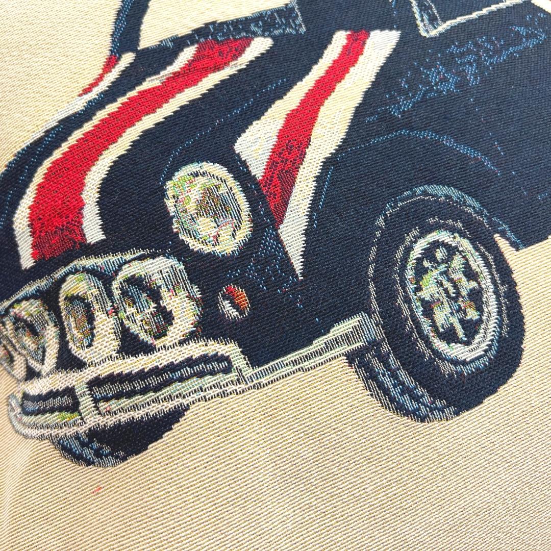 Union Jack Car - Panelled Cushion Cover 45cm*45cm-1