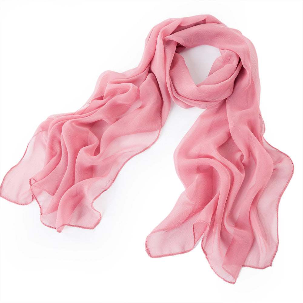 Pink - Plain Chiffon-0