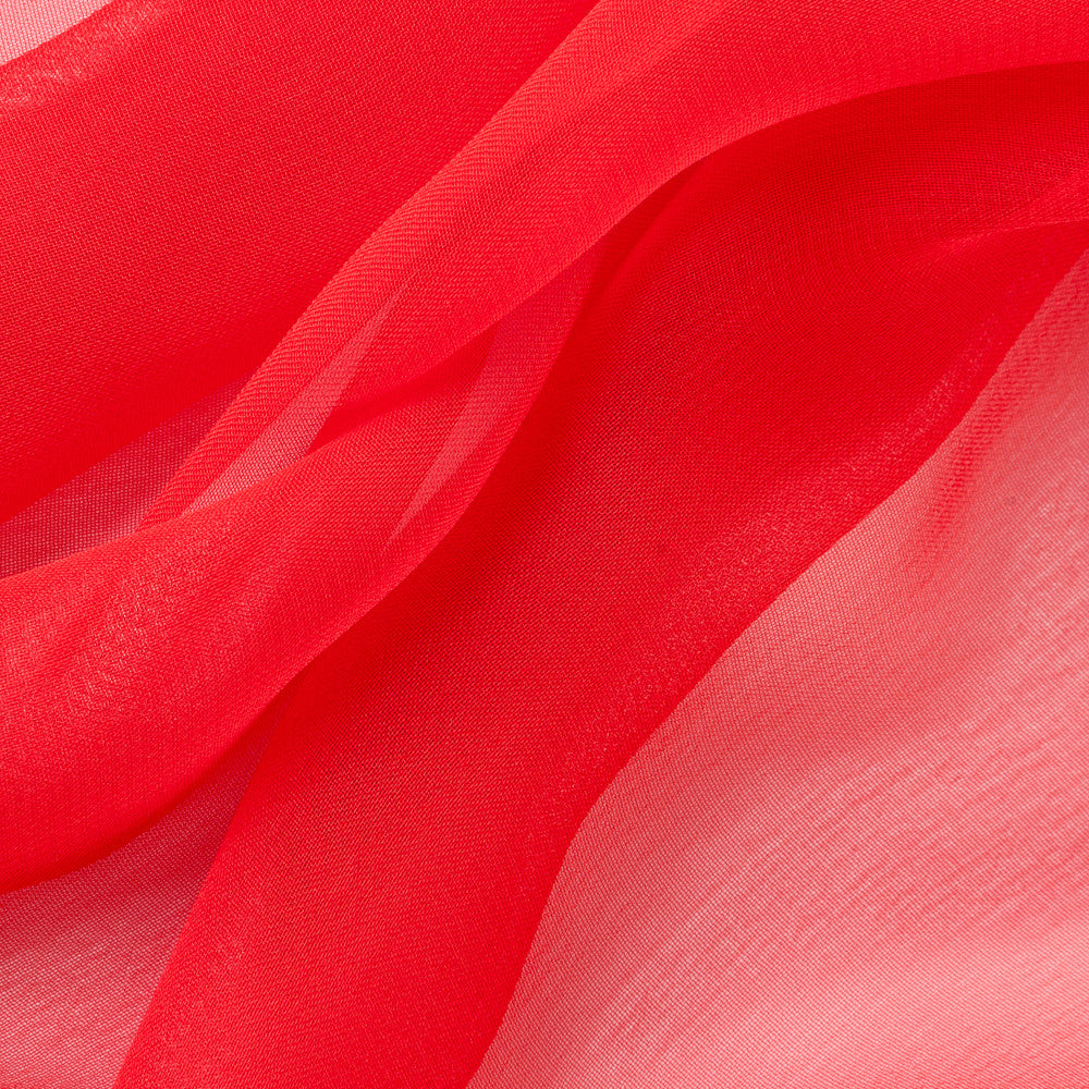 Red - Plain Chiffon-3