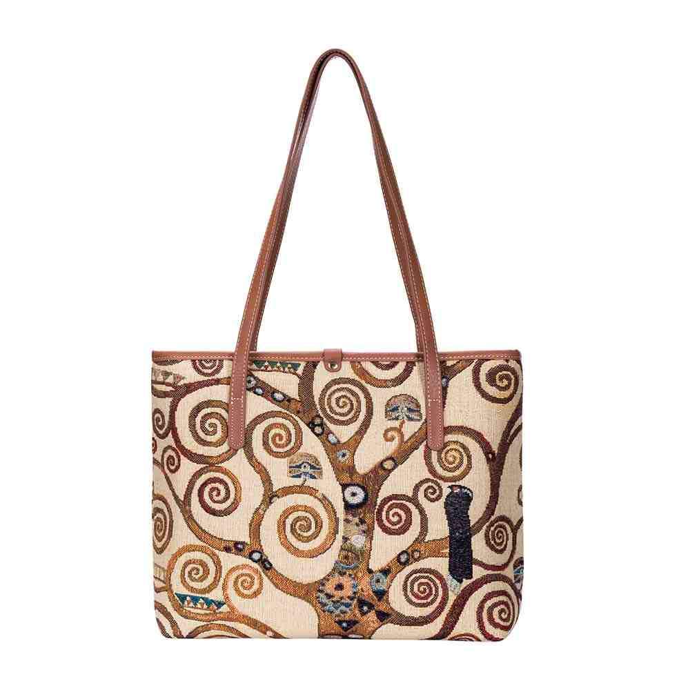 Gustav Klimt Tree of Life - College Bag-4