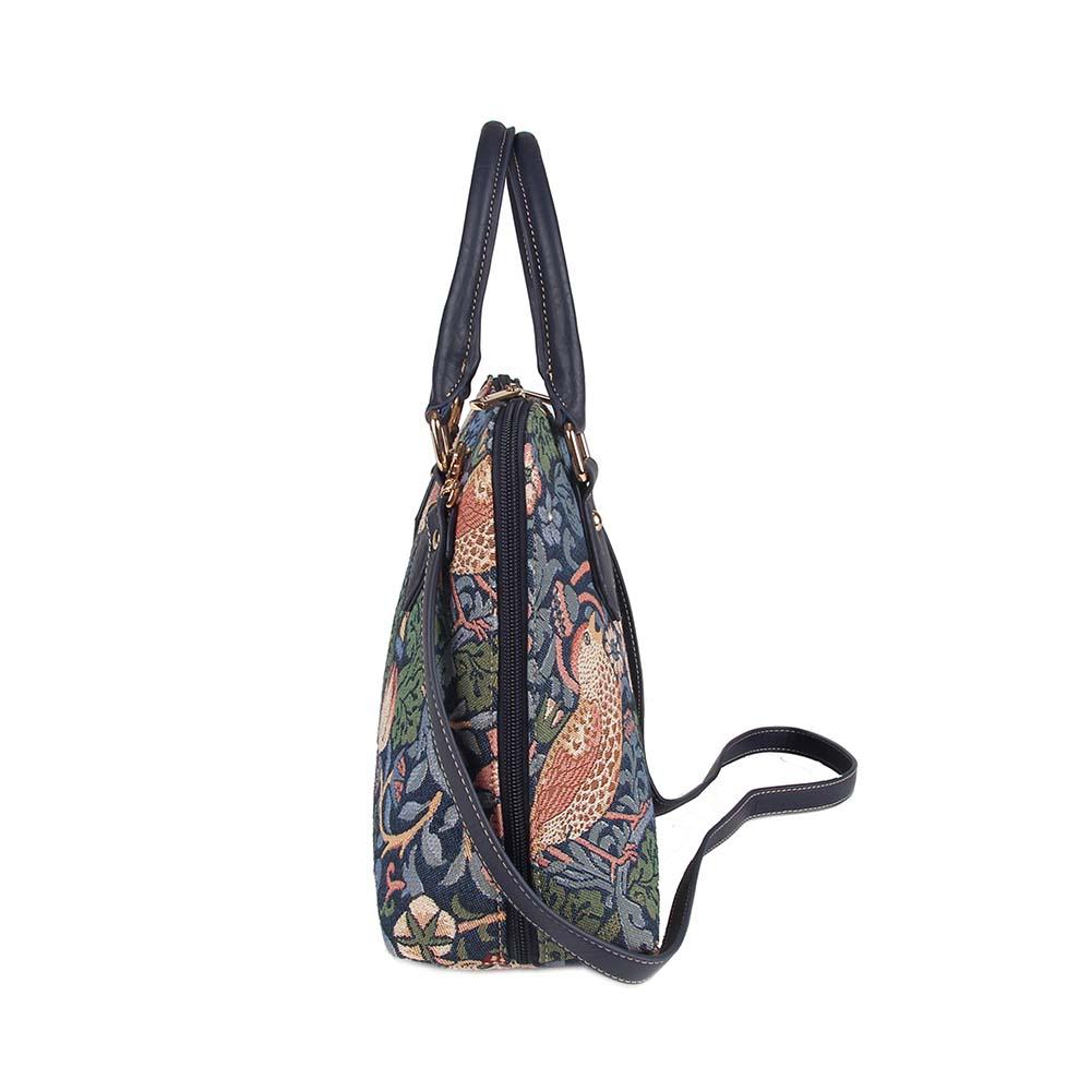 William Morris Strawberry Thief Blue - Convertible Bag-3