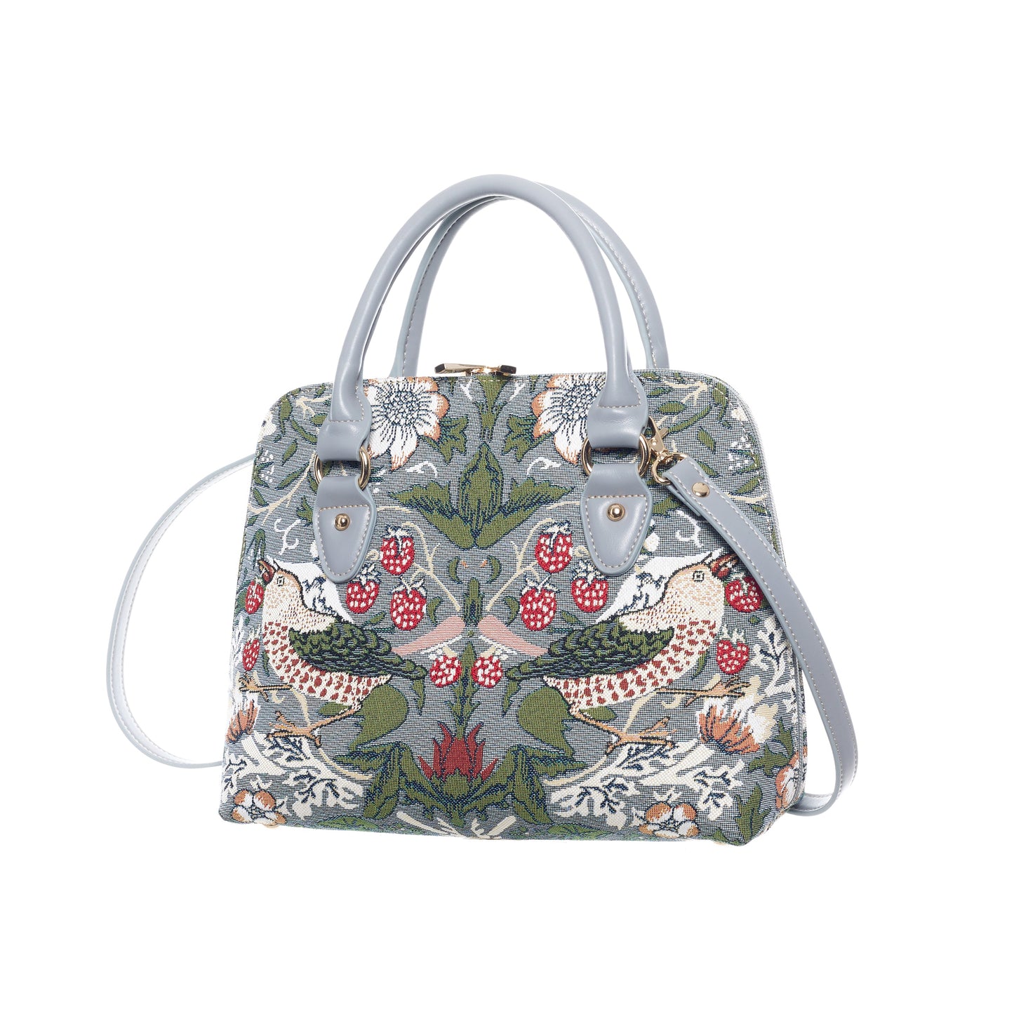 V&A Licensed Strawberry Thief Grey - Convertible Bag-1
