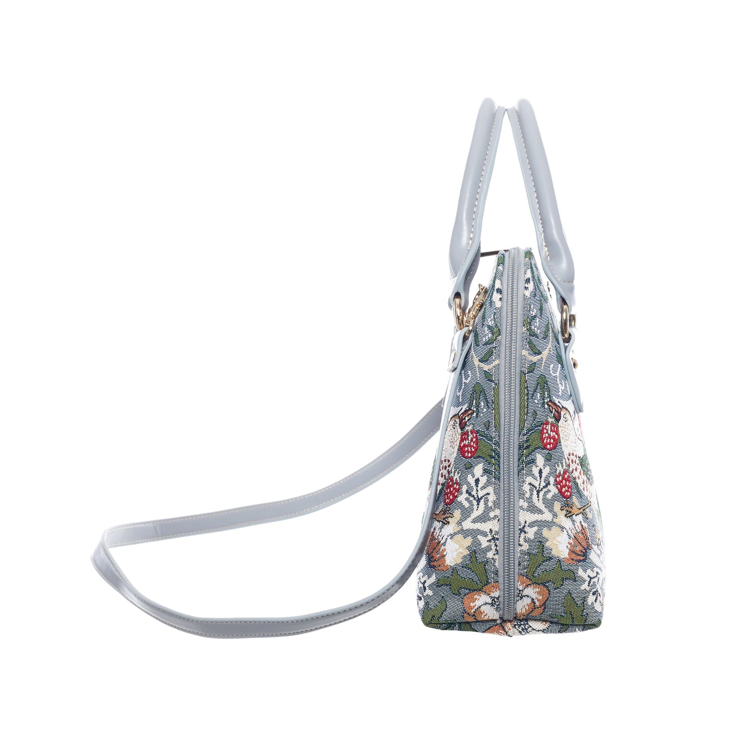 V&A Licensed Strawberry Thief Grey - Convertible Bag-2