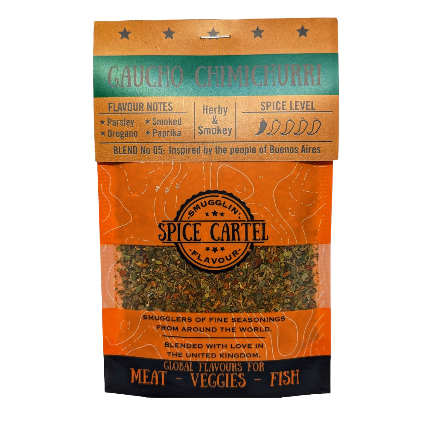 Spice Cartel's Gaucho Chimichurri 35g Resealable Pouch-0