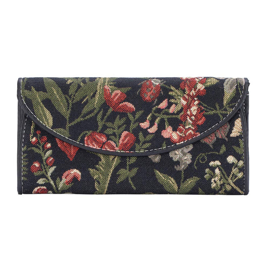 Morning Garden Black - Envelope Purse-0