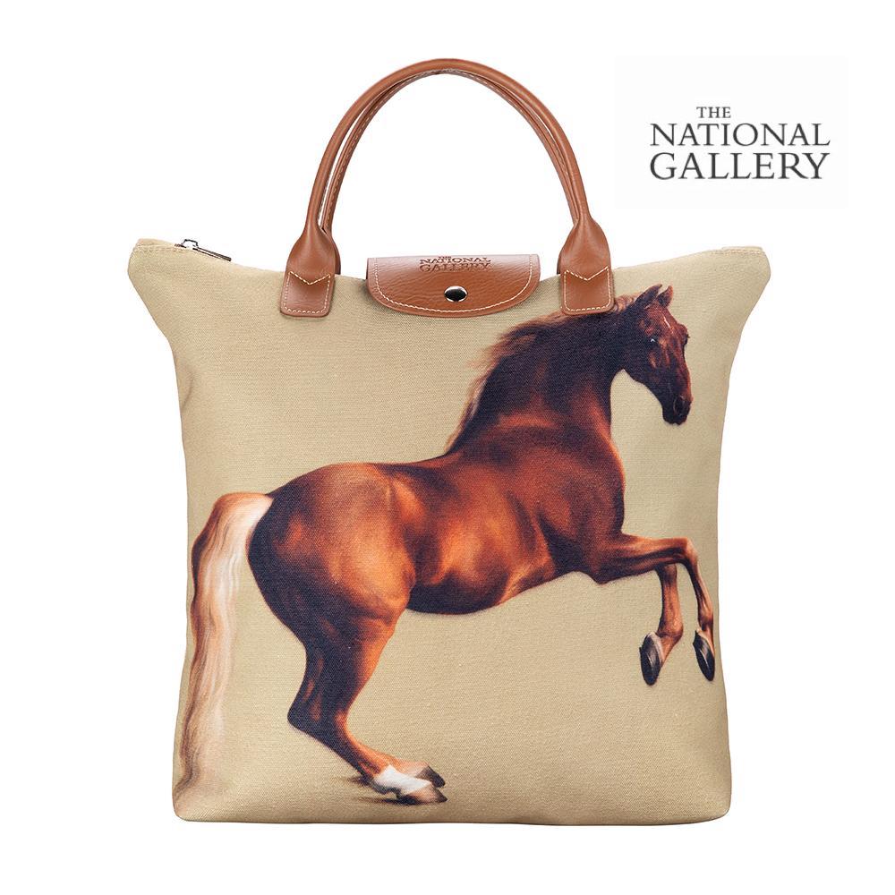 National Gallery Licensed Whistlejacket - Art Foldaway Bag-0