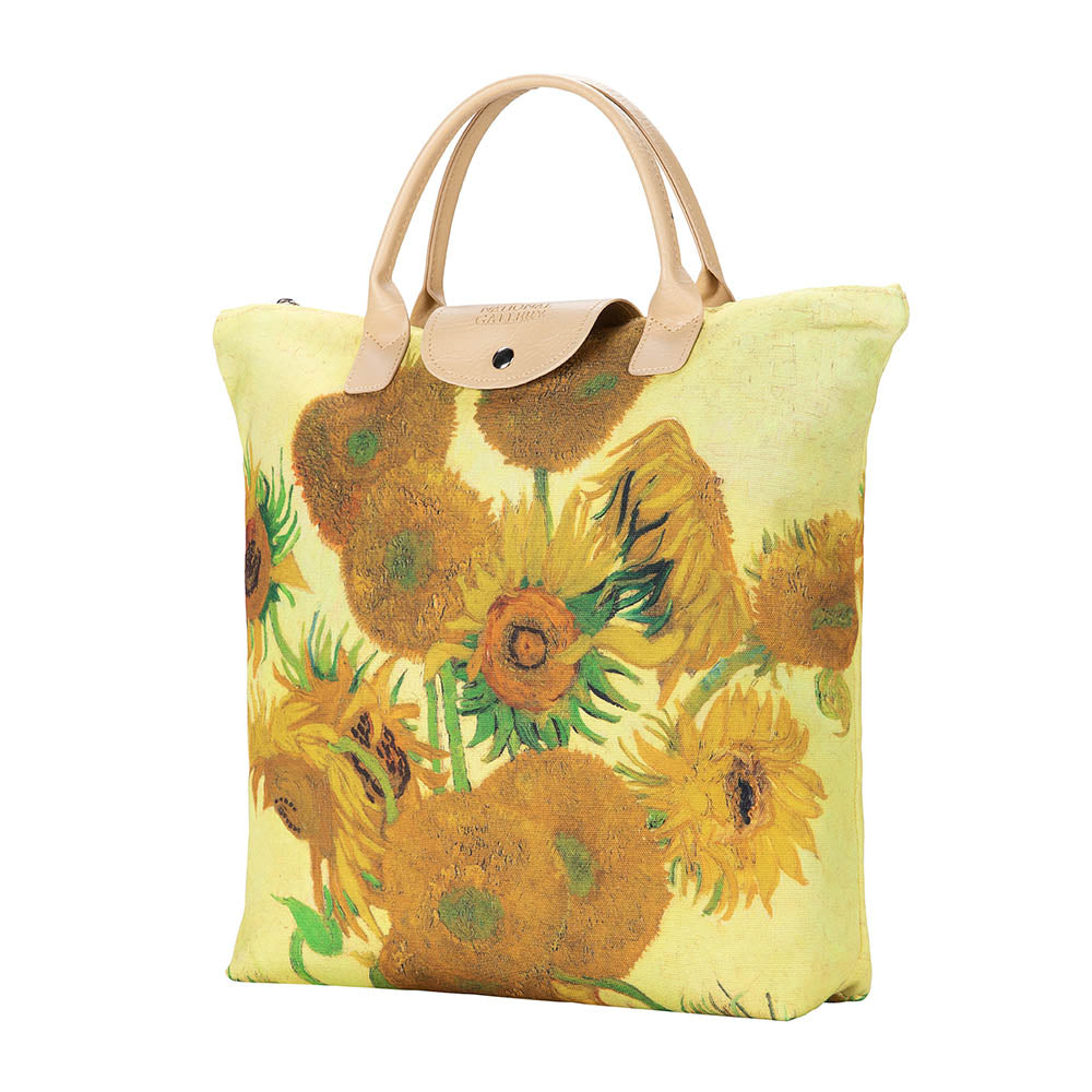 Van Gogh Sunflower - Art Foldaway Bag-7