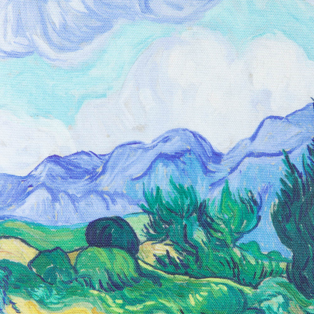 Van Gogh Wheatfield with Cypresses - Art Foldaway Bag-4