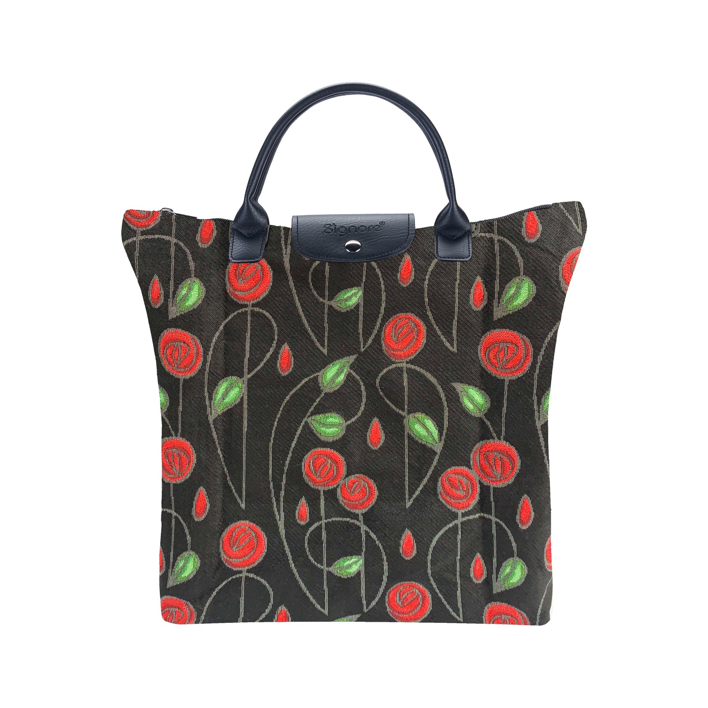 Mackintosh Simple Rose Black - Foldaway Bag-0