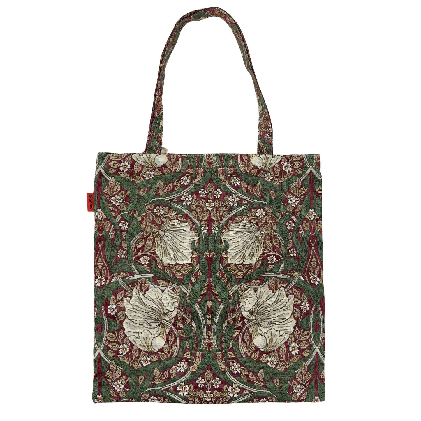 William Morris Pimpernel and Thyme Red - Flat Bag-0