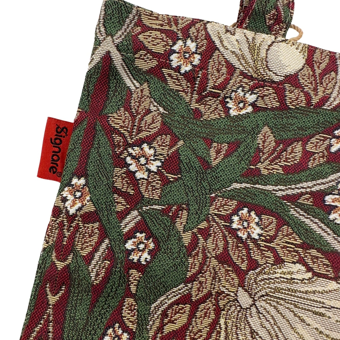 William Morris Pimpernel and Thyme Red - Flat Bag-2