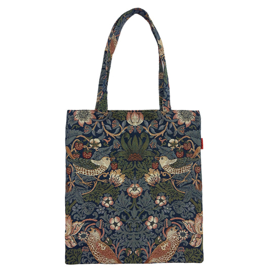 William Morris Strawberry Thief Blue - Flat Bag-0