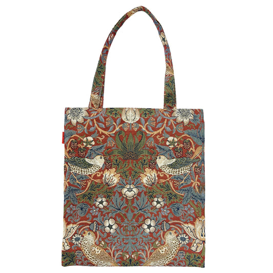 William Morris Strawberry Thief Red - Flat Bag-0