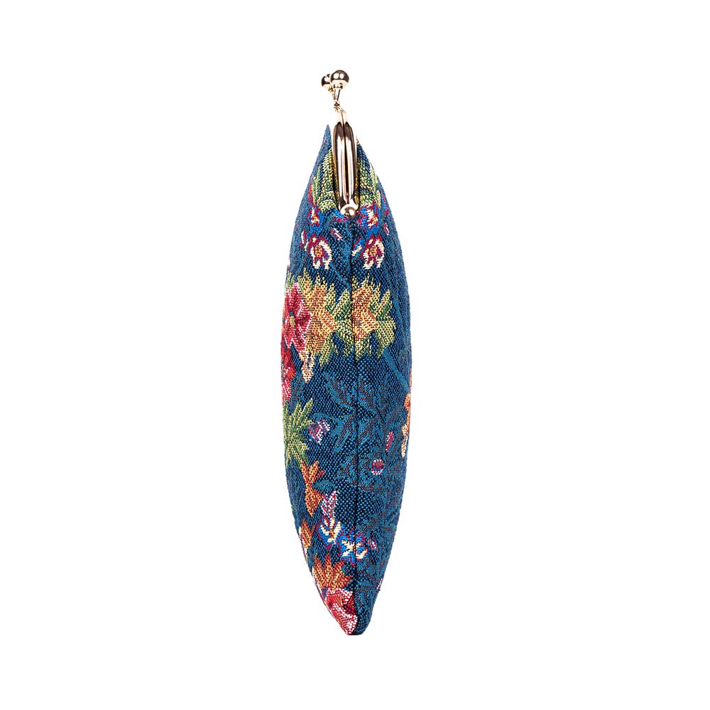 V&A Licensed Flower Meadow Blue - Glasses Pouch-1