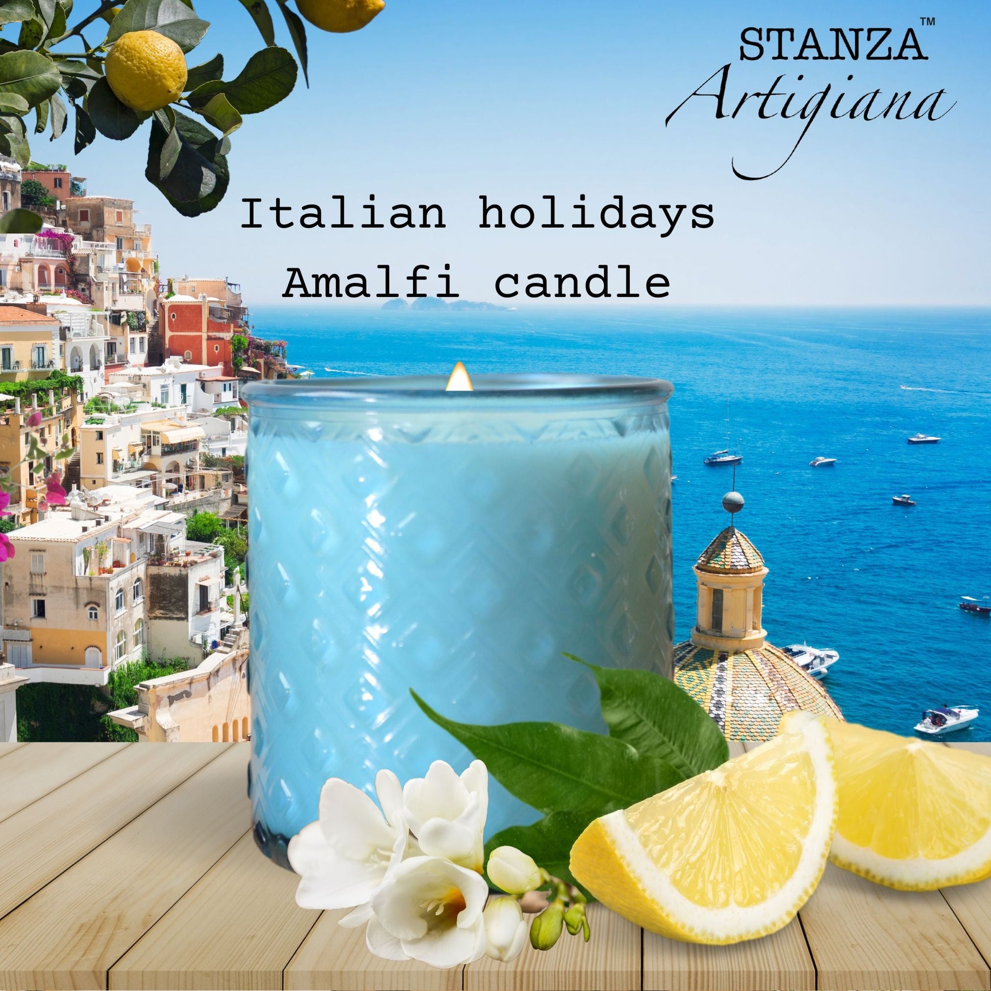 Italian Holidays collection - Amalfi Candle - Fresh and Elegant Fragrance Inspired by the Italian Coast-0
